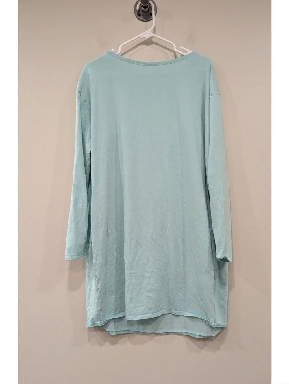 Lululemon Back In Action Long Sleeve Shirt Dress In Glacier Mint Size 12
